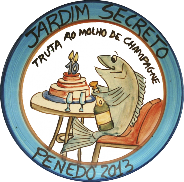 Prato ilustrado da coleção Boa Lembrança